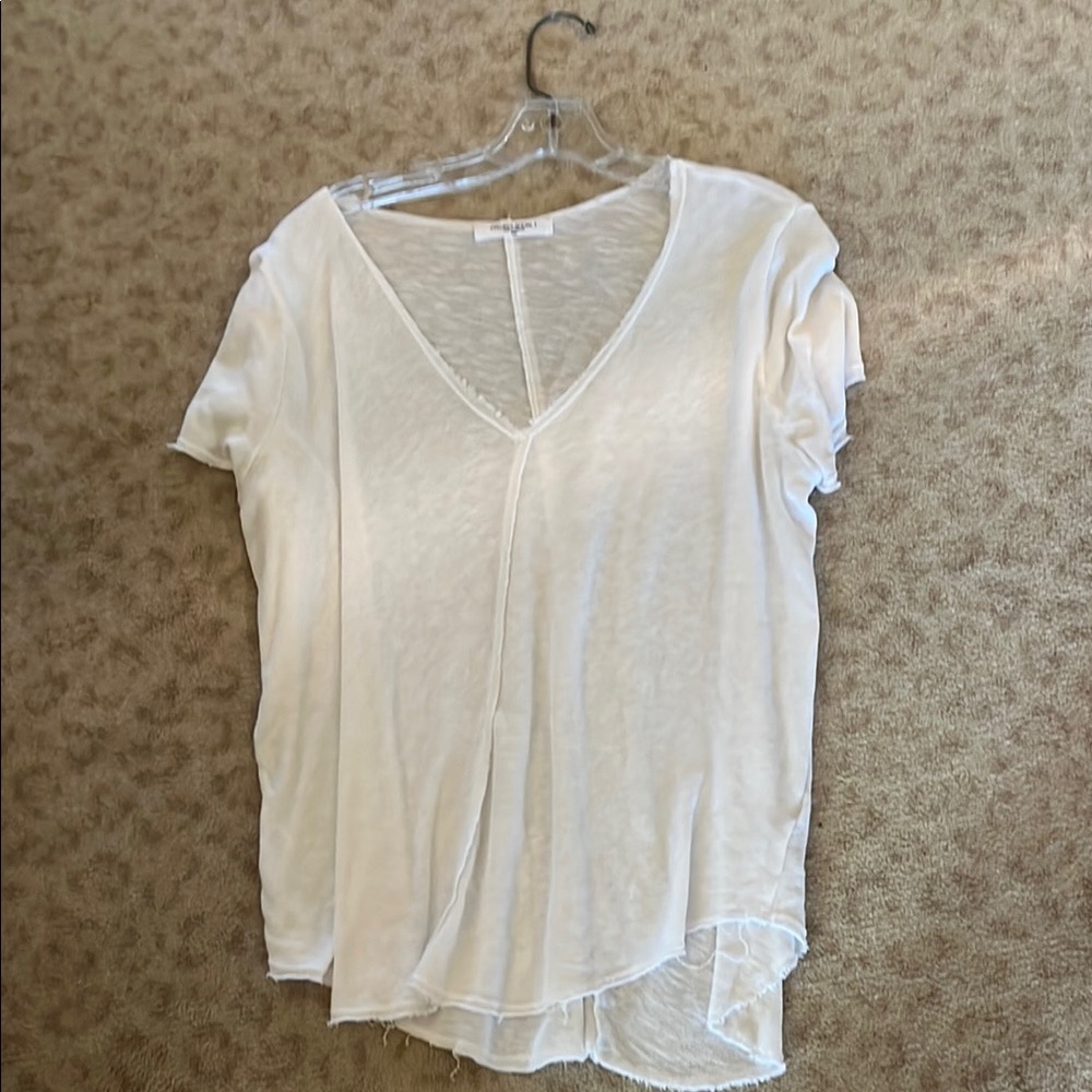 Project social white knit top large